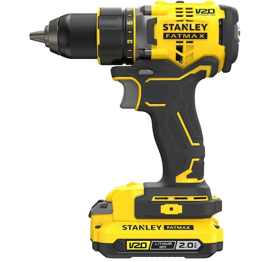 Kit de Furadeira/Parafusadeira Stanley (SFMCD720D2K-QW) Premium 18V V20 com Motor Brushless e Bateria de 2.0Ah