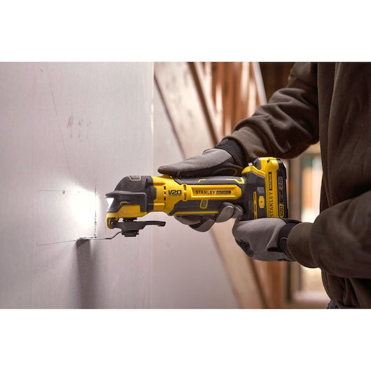 Stanley (SFMCE510B-XJ) Multiherramienta oscilante sin escobillas V20 de 18 V (solo herramienta)