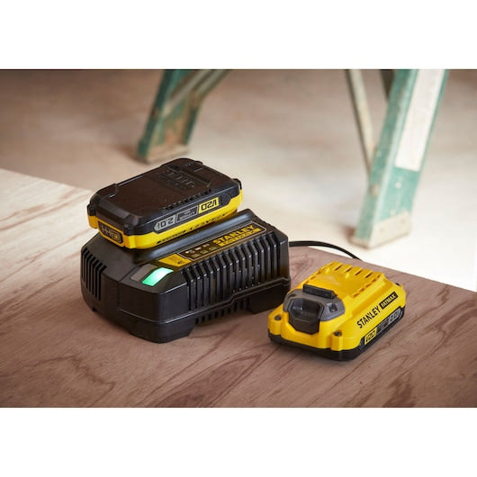 Parafusadeira de impacto Stanley (SFMCF810D2K-QW) 18V V20 sem escova - Kit de 2,0Ah