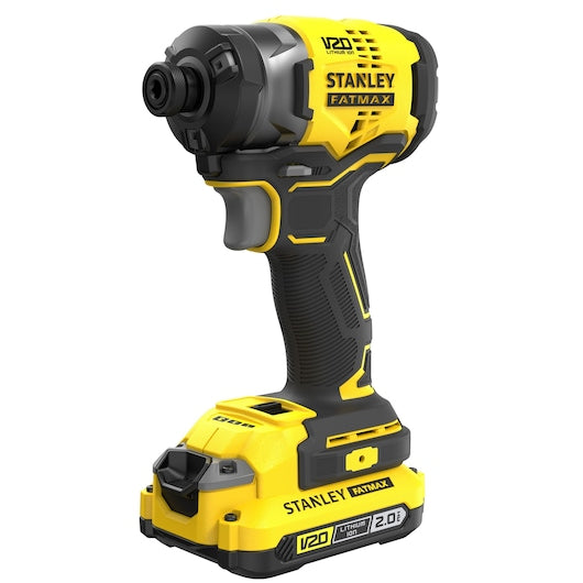 Parafusadeira de impacto Stanley (SFMCF820D2K-QW) 18V V20 sem escova, 3 velocidades - Kit de 2,0Ah