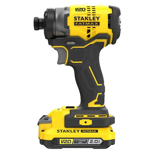 Parafusadeira de impacto Stanley (SFMCF820D2K-QW) 18V V20 sem escova, 3 velocidades - Kit de 2,0Ah