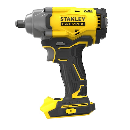 Chave de impacto Stanley (SFMCF920B-XJ) 18V V20 de 1/2 pol. com motor sem escova, 2 velocidades e torque médio (somente a ferramenta)