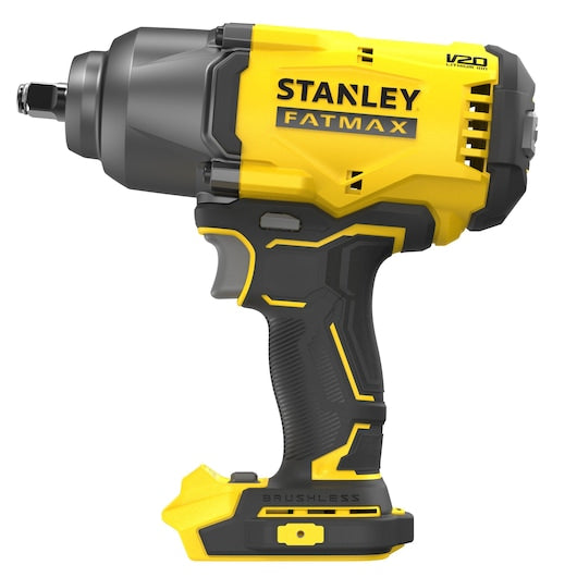 Chave de impacto Stanley (SFMCF940B-XJ) 18V V20 de 1/2 pol. com 3 velocidades e motor sem escova de alto torque (somente a ferramenta)