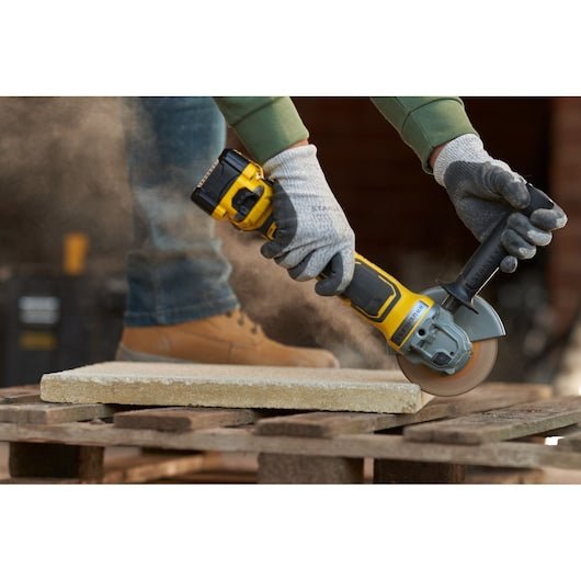 Esmerilhadeira angular sem escova Stanley (SFMCG700B-XJ) 18V V20 de 125 mm (somente ferramenta)