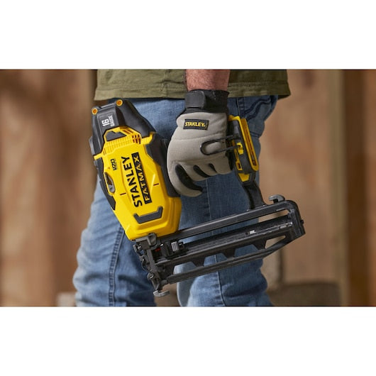 Pregador pneumático de acabamento Stanley (SFMCN616B-XJ) 18V FATMAX® V20 de 16g (somente ferramenta)