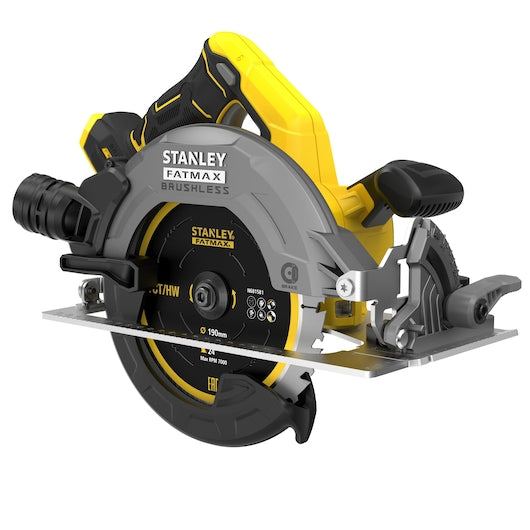 Serra circular Stanley (SFMCS550B-XJ) 18V V20 sem escovas, 190 mm (somente ferramenta)