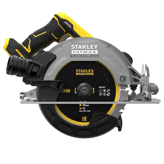 Serra circular Stanley (SFMCS550B-XJ) 18V V20 sem escovas, 190 mm (somente ferramenta)