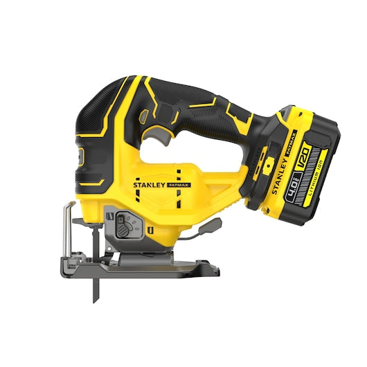 Serra Tico-Tico Stanley (SFMCS650M2K-QW) 18V V20 sem Escovas - Kit com 2 Baterias de 4,0Ah