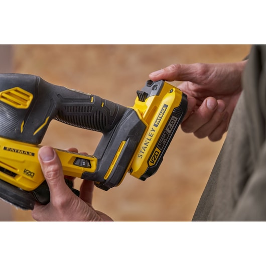Lixadeira de detalhes Stanley (SFMCW221B-XJ) 18V V20 (somente a ferramenta)