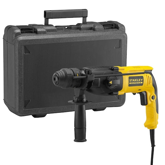 Furadeira de impacto SDS Plus Stanley (SFMEH210K-QS) 800W 2.4J com mandril de troca rápida, kit completo