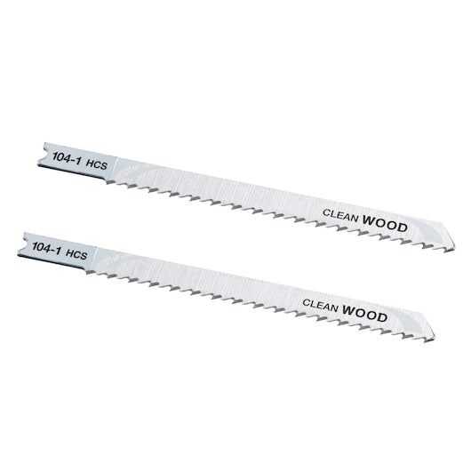 Lâminas de serra tico-tico Stanley (STA21012-XJ) de 100 mm para corte fino e preciso de madeira com encaixe em U (pacote com 2)