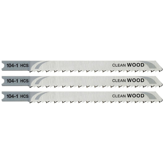 Hojas de sierra caladora Stanley (STA21013-XJ) para corte de madera fina y limpia con vástago en U de 100 mm (paquete de 3)