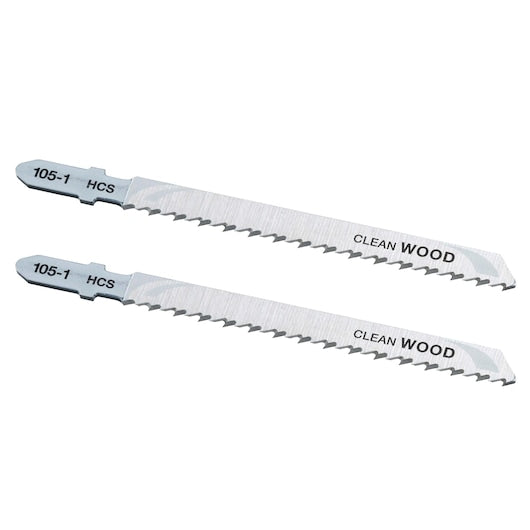 Lâminas de serra tico-tico Stanley (STA21052-XJ) de 100 mm para corte fino de madeira, com encaixe em T (pacote com 2)