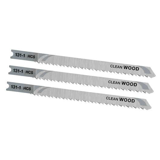 Lâminas de serra tico-tico Stanley (STA23063-XJ) de 100 mm com encaixe em U para corte descendente de laminados (pacote com 3)