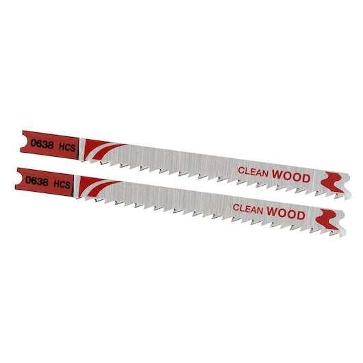 Stanley (STA25502-XJ) FATMAX® 91.5mm Clean Fine Wood Cutting U-Shank Jigsaw Blades (2 Pk)