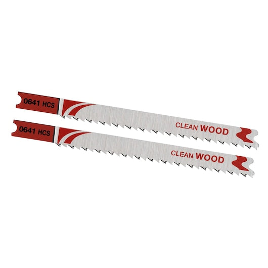 Hojas de sierra de calar Stanley (STA25542-XJ) FATMAX® de 91,5 mm con vástago en U para corte descendente de laminados (paquete de 2)