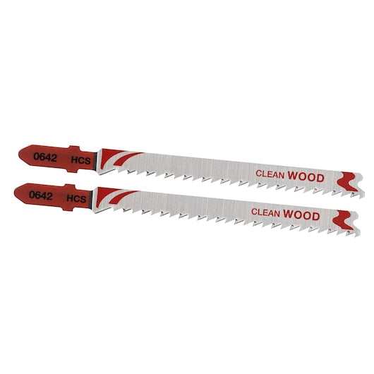 Lâminas de serra tico-tico Stanley (STA25552-XJ) FATMAX® de 100 mm com encaixe em T para corte fino de madeira (pacote com 2)