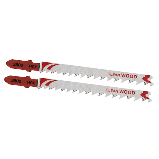 Stanley (STA25562-XJ) FATMAX® 100mm Fast Clean Wood Cutting T-Shank Jigsaw Blades (2 Pk)