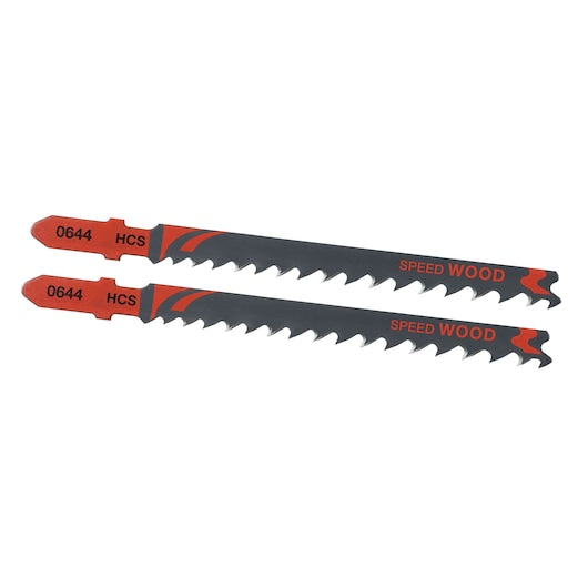 Lâminas de serra tico-tico Stanley (STA25572-XJ) FATMAX® de 100 mm com encaixe em T para corte grosso de madeira (pacote com 2)