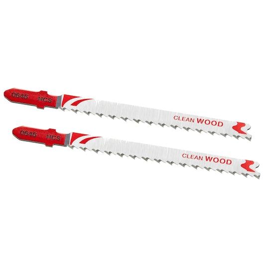Lâminas de serra tico-tico Stanley (STA25592-XJ) de 100 mm com encaixe em T para corte limpo de laminados (pacote com 2)