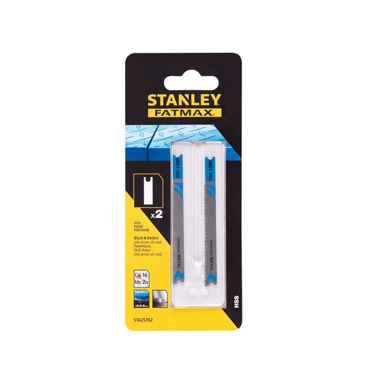 Lâmina de serra tico-tico Stanley (STA25762-XJ) HSS com encaixe em U para metal
