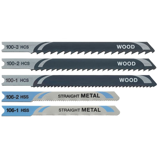 Lâminas de serra tico-tico Stanley (STA27040-XJ) FATMAX® para corte misto de madeira e metal com encaixe em U (pacote com 5)