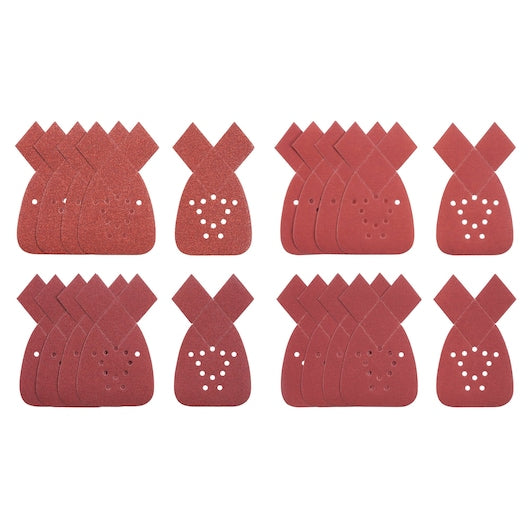 Lixas Stanley (STA31029-QZ) de grãos mistos para lixadeira de detalhes MOUSE® (20 unidades)