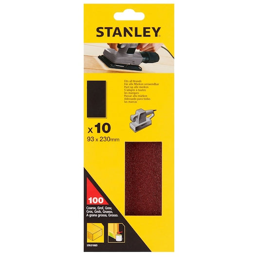Lixa Stanley (STA31065-XJ) 120g, sem furos, 93x230mm (10 unidades)