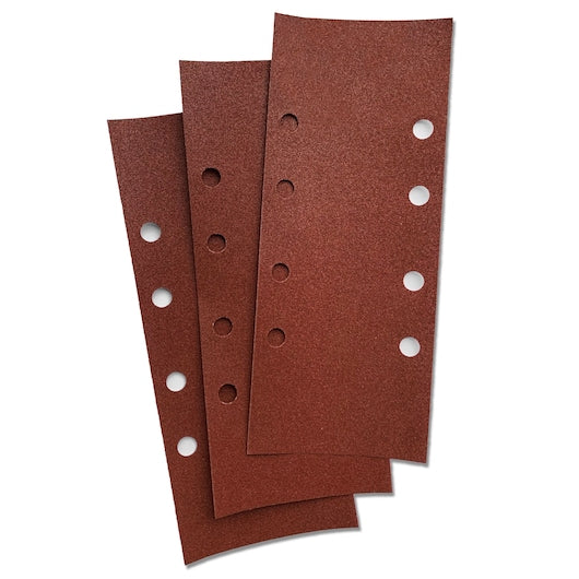 Stanley (STA31090-XJ) Punched 150g Third Sheet Sandpaper, Bosch Fitment 93x230mm (10 Pk)