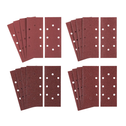 Lixa Stanley (STA31338-QZ) com furos em três folhas, grãos mistos, encaixe B+D, 93x230mm x20