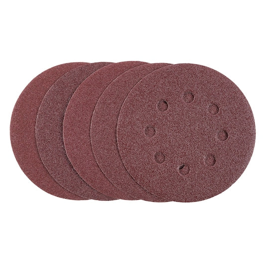Discos para lixadeira orbital aleatória Stanley (STA32032-XJ) de 125 mm e 80 g (pacote com 5)
