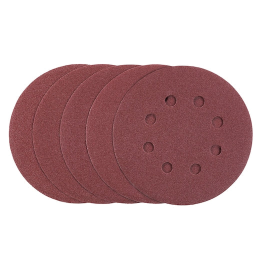 Discos para lijadora orbital aleatoria Stanley (STA32037-XJ) de 125 mm y 120 g (paquete de 5)