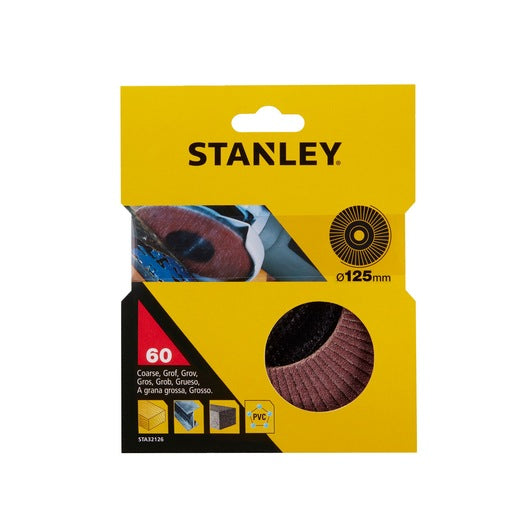 Disco de lixa de óxido de alumínio Stanley (STA32126-XJ) 60g 125x22,23mm