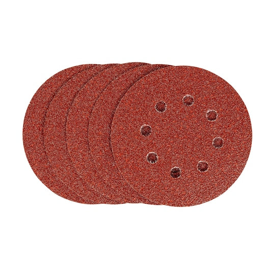 Discos para lijadora orbital aleatoria Stanley (STA32177-XJ) de 125 mm y 40 g (paquete de 5)