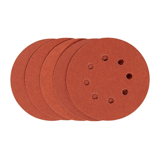 Discos para lijadora orbital aleatoria Stanley (STA32182-XJ) de 125 mm y 240 g (paquete de 5)