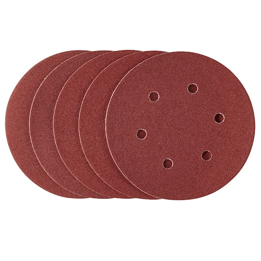 Discos para lixadeira orbital aleatória Stanley (STA32352-XJ) de 150 mm e 180 g (pacote com 5)