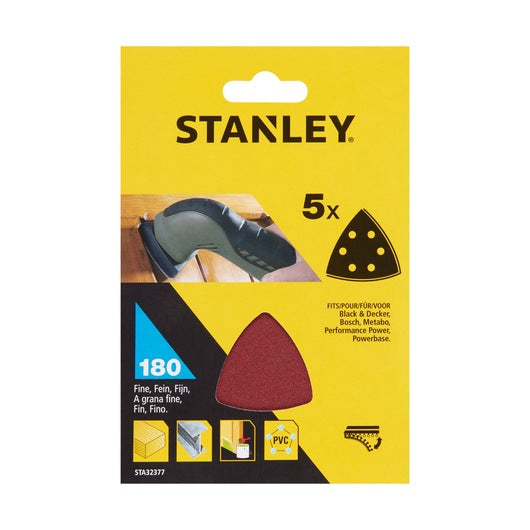 Lixas de detalhe Stanley (STA32377-XJ) 93 x 93 mm 180 g (pacote com 5)