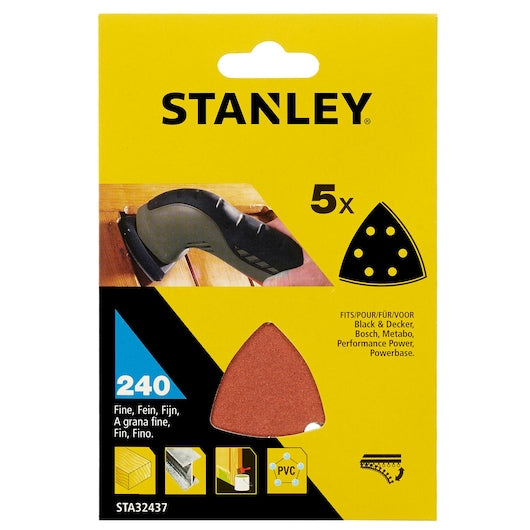 Lixas de detalhe Stanley (STA32437-XJ) 93 x 93 mm 240 g (pacote com 5)