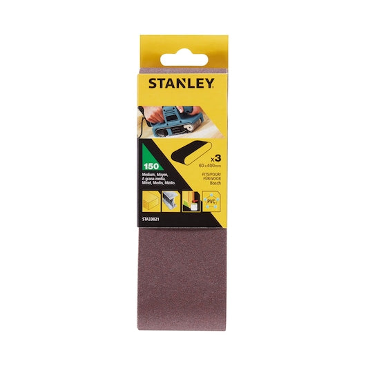 Lixas de cinta Stanley (STA33021-XJ) 60 x 400 mm, 150 g (pacote com 3)