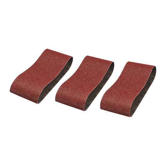Bandas de lija Stanley (STA33091-XJ) de 75 x 457 mm y 40 g (paquete de 3)