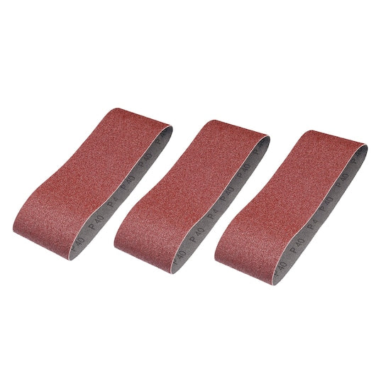 Stanley (STA33181-XJ) 75 x 533mm 40g Sanding Belts (3 Pk)