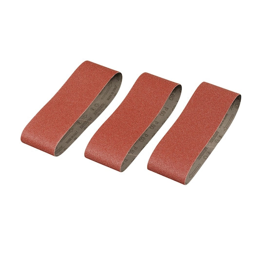 Bandas de lija Stanley (STA33186-XJ) de 75 x 533 mm y 60 g (paquete de 3)
