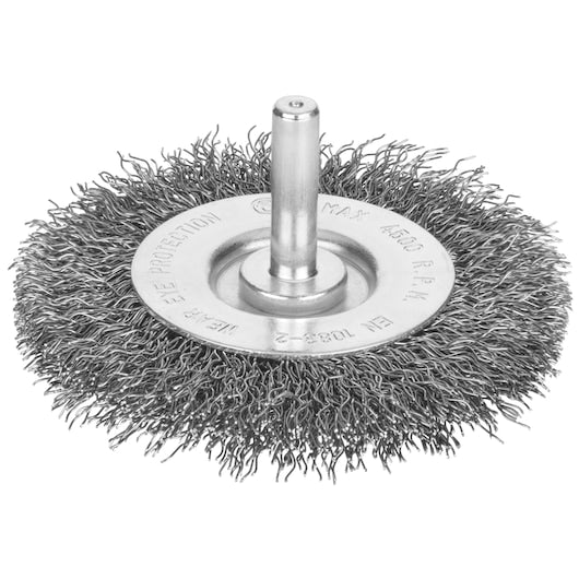 Rueda de alambre de acero ondulado Stanley (STA36000-XJ) de 75 x 10 mm y 10 mm de espesor
