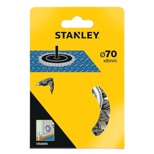 Stanley (STA36055-XJ) Twisted Knot Steel Wire Wheel, 75 x 10mm