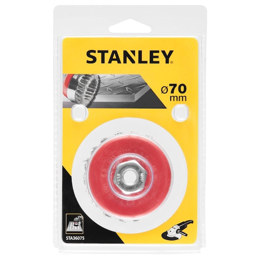 Stanley (STA36075-XJ) Twist Knot Steel Wire Cup 70mm, 16mm Bore