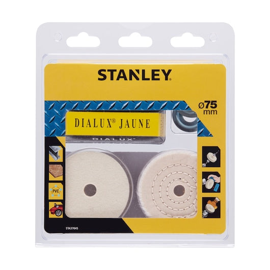 Conjunto de polimento Stanley (STA37045-XJ) para brocas de 75 mm