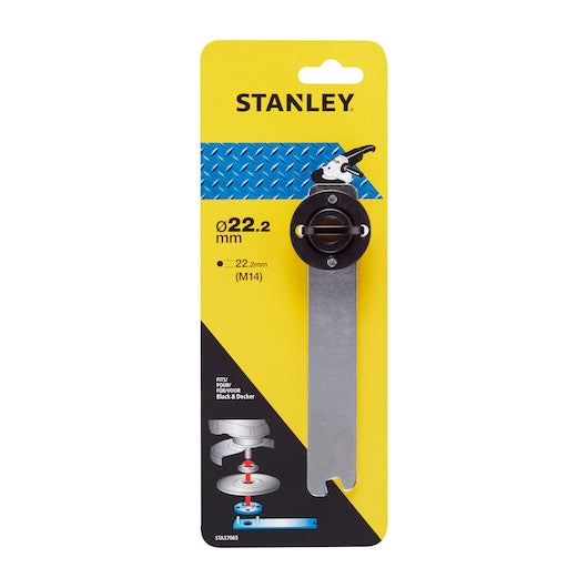 Porca flangeada e chave Stanley (STA37065-XJ) para esmerilhadeiras angulares, encaixe B+D, M14/22,23 mm