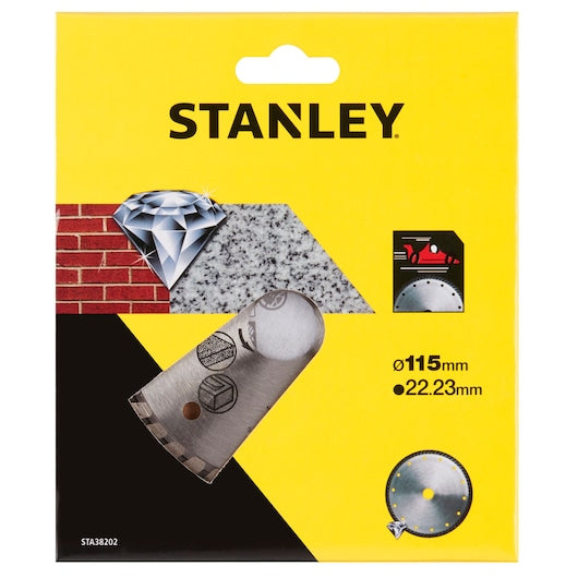 Disco de corte diamantado Stanley (STA38202-XJ) Turbo Rim de 125 x 22,23 mm para corte de granito