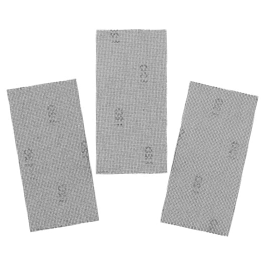 Stanley (STA39037-XJ) Malla de lijado FATMAX® de 93 x 190 mm, 120 g, 1/3 de hoja, ajuste rápido (paquete de 3)
