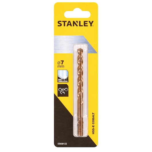 Stanley (STA50122-QZ) HSS-E Cobalt Alloy Steel Drill Bit, 7 x 109mm